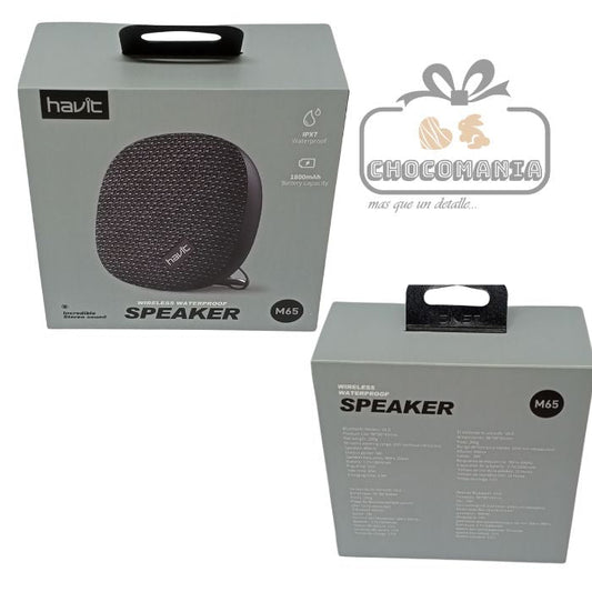 PARLANTE BLUETOOTH HAVIT IMPERMEABLE 5 WATTS NEGRO - CHOCOMANIA