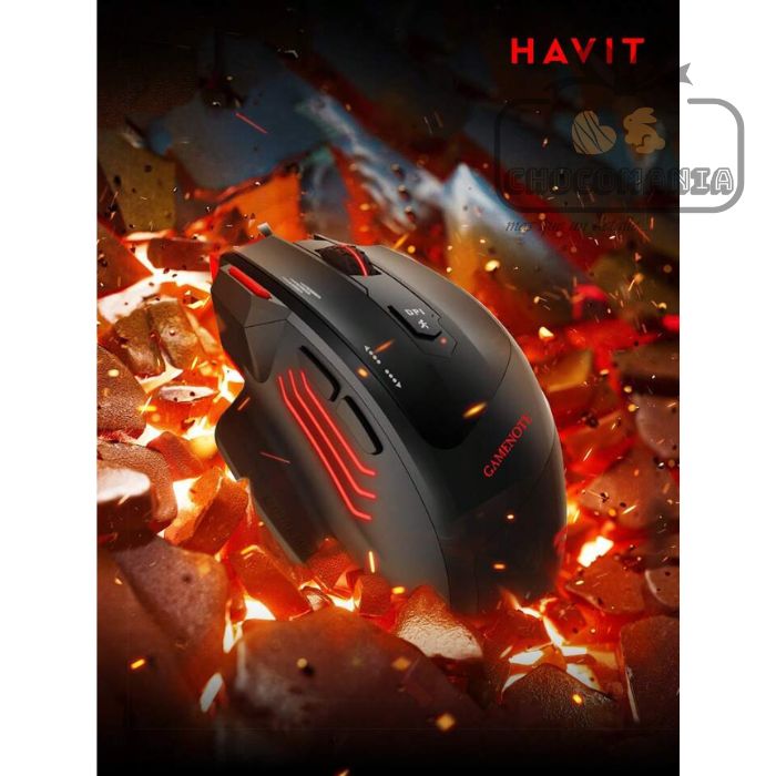 MOUSE GAMER HAVIT GAMENOTE MS1005 7 BOTONES ALAMBRICO - CHOCOMANIA