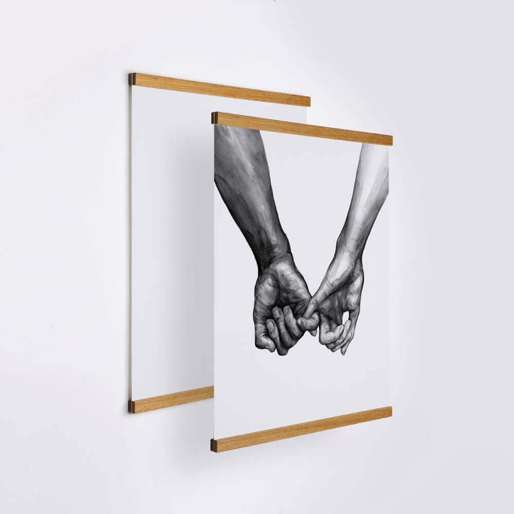 Teak Wood® Magnetic Frame - Nordic Peace