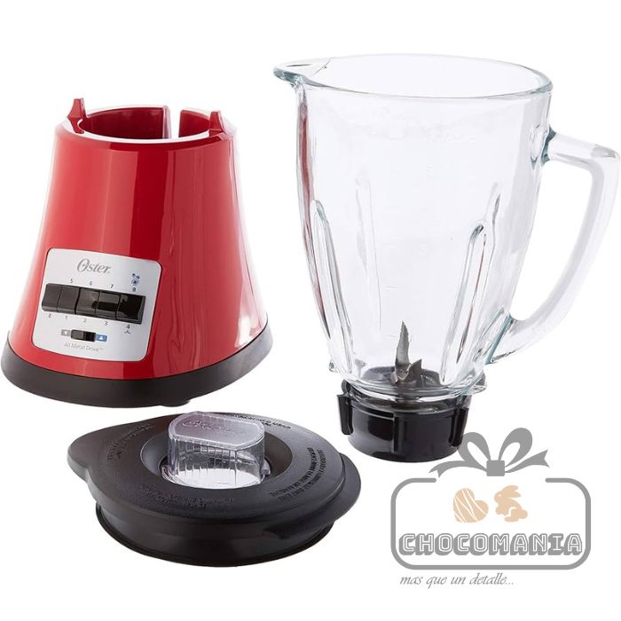 LICUADORA OSTER ORIGINAL BLSTMG-RD0 8 VELOCIDADES ROJAS - CHOCOMANIA