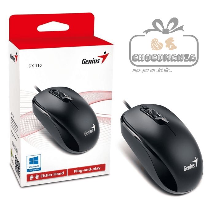 MOUSE GENIUS DX-110 3 BOTONES ALAMBRICO - CHOCOMANIA