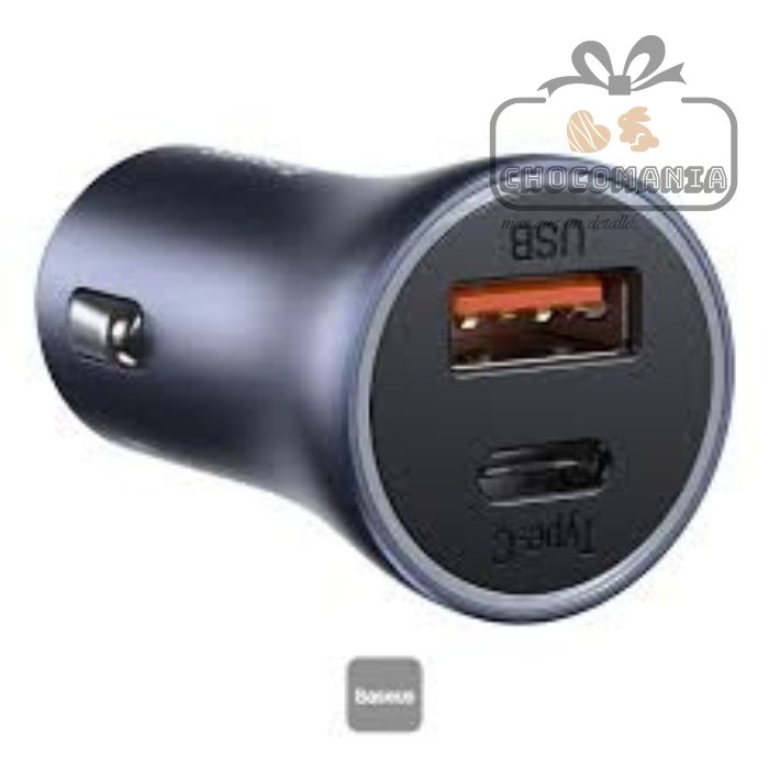 CARGADOR PARA AUTO BASEUS CCJDZ-C CARGA RAPIDA - CHOCOMANIA