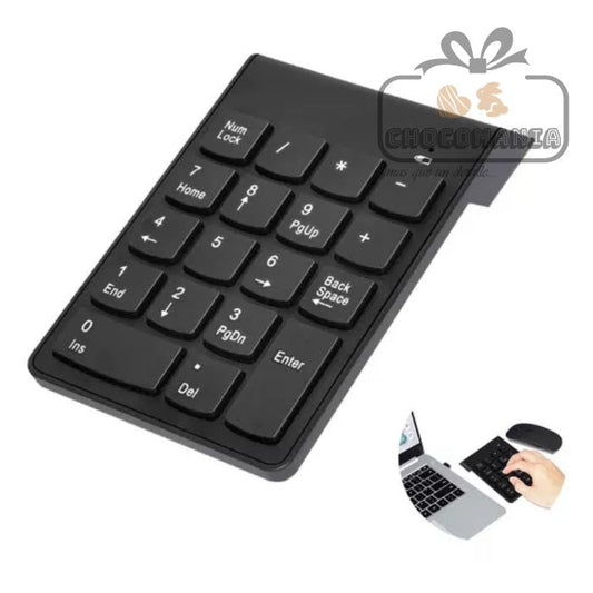 MINI TECLADO NUMERICO USB PORTATIL PARA LAPTOP INALAMBRICO - CHOCOMANIA