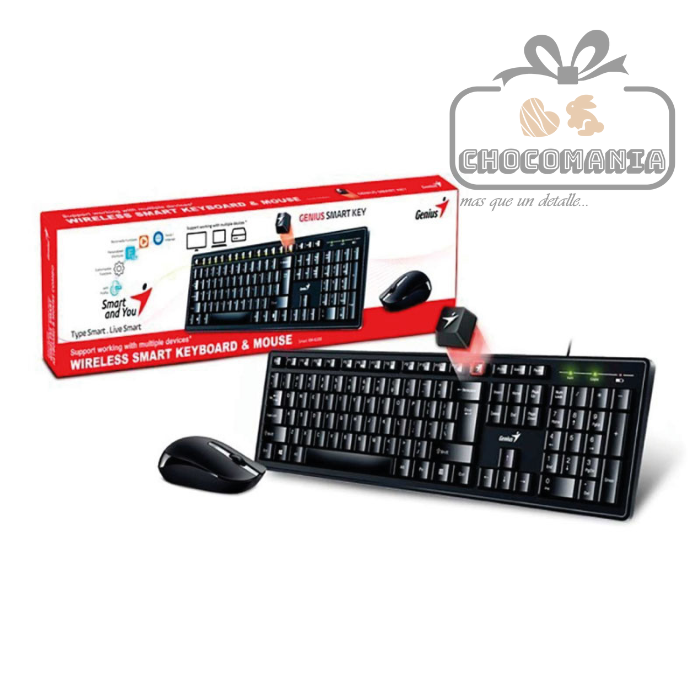 COMBO GENIUS TECLADO Y MOUSE KM-2800 INALAMBRICO - CHOCOMANIA