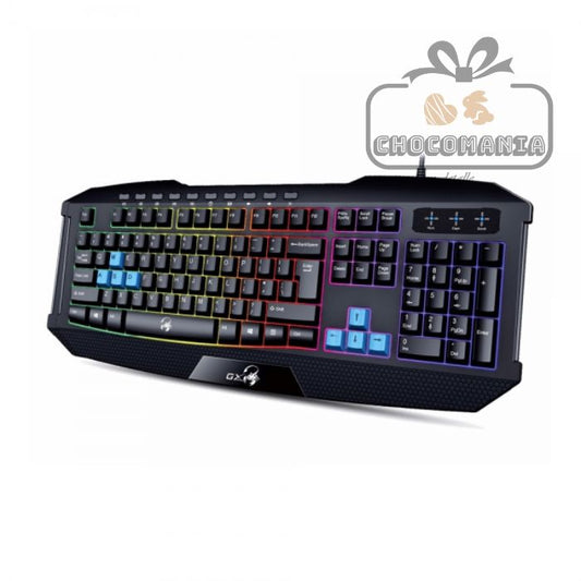 TECLADO GAMER GENIUS SCORPION K21 CON LUCES ALAMBRICO - CHOCOMANIA