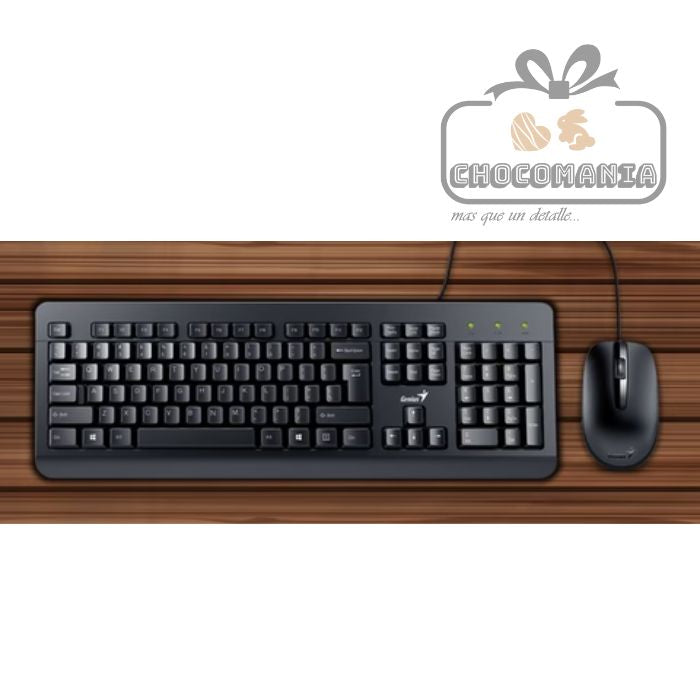 COMBO GENIUS TECLADO Y MOUSE KM-160 ALAMBRICO - CHOCOMANIA