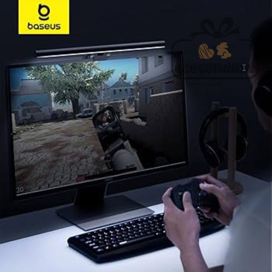 LAMPARA LED PARA MONITOR BASEUS DGIWK-BO1   3 NIVELES LUZ NEGRO - CHOCOMANIA