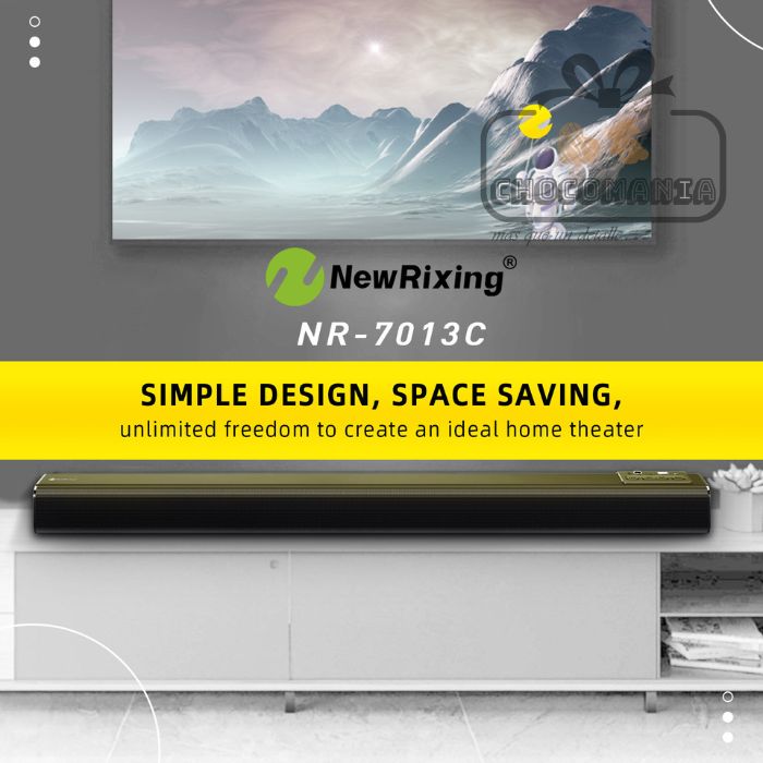 BARRA DE SONIDO RECARGABLE NEWRIXING NR-7013C - CHOCOMANIA