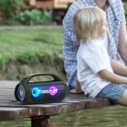 Parlante Bluetooth Tronsmart Bang SE de 40W con sonido potente y portátil. Ideal para reuniones, playa y uso en exteriores.