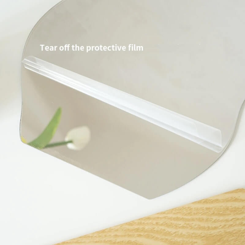 Korean makeup mirror with protective film