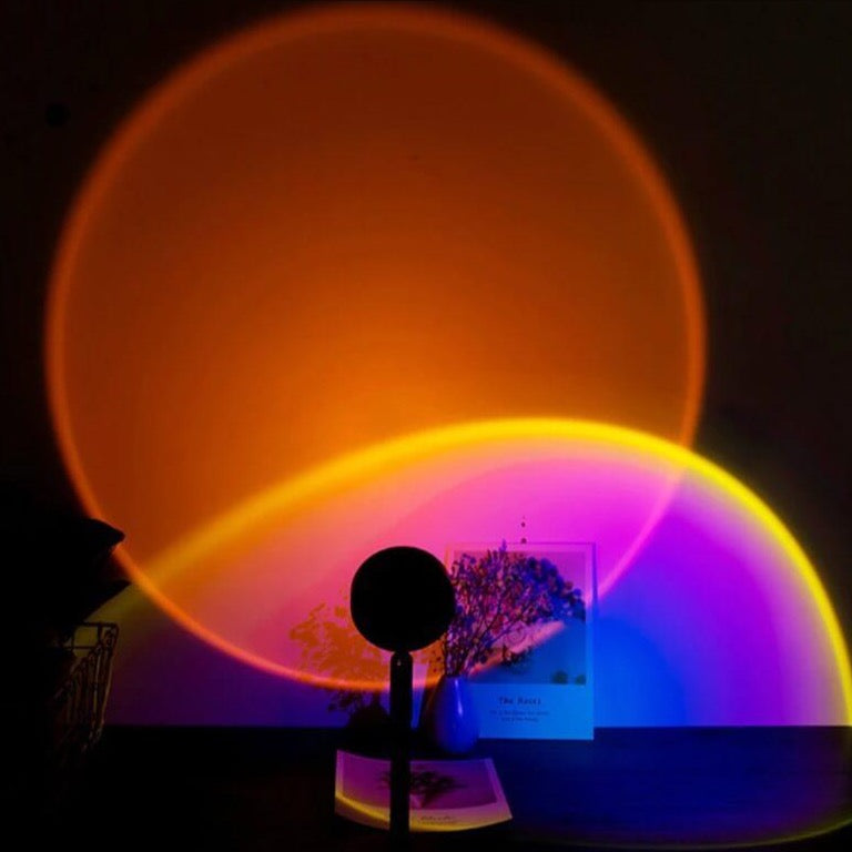 USB rainbow sunset projector LED light